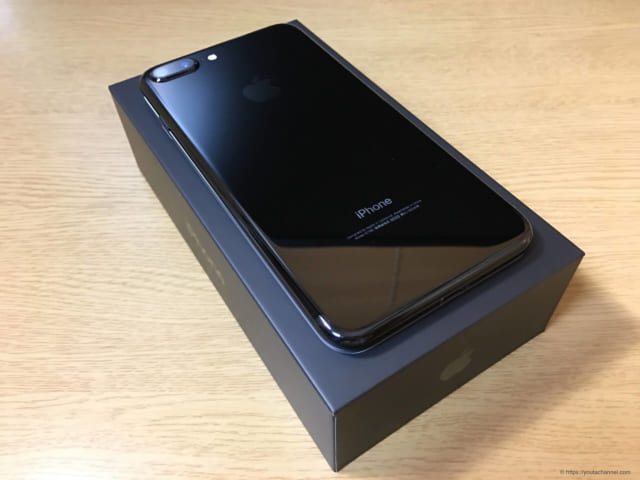 Apple - 未使用 iPhone7 Plus Jet Black 256GB simフリー黒の+