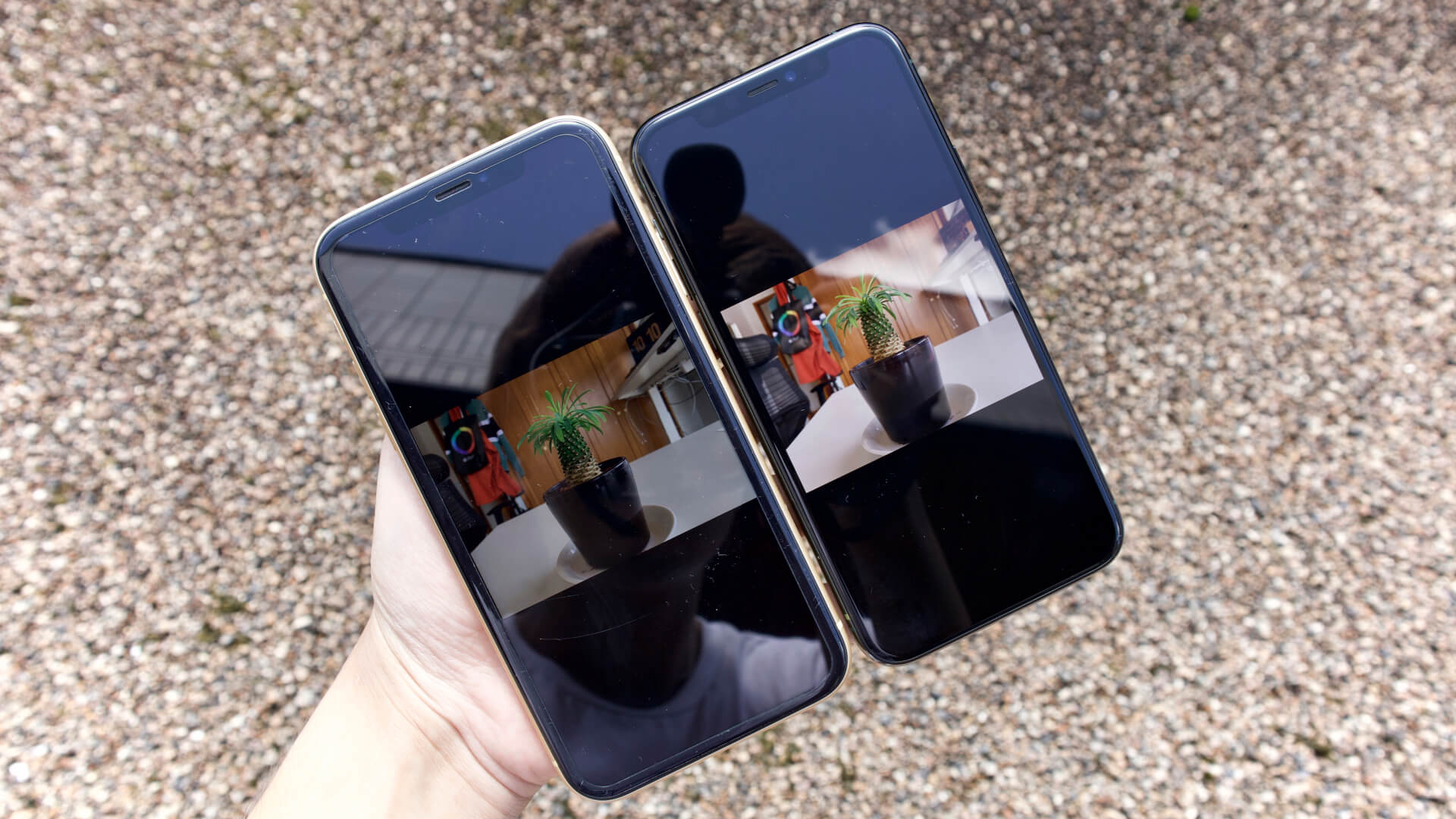 iPhone 11 Pro / iPhone XR ディスプレイ明るさ比較
