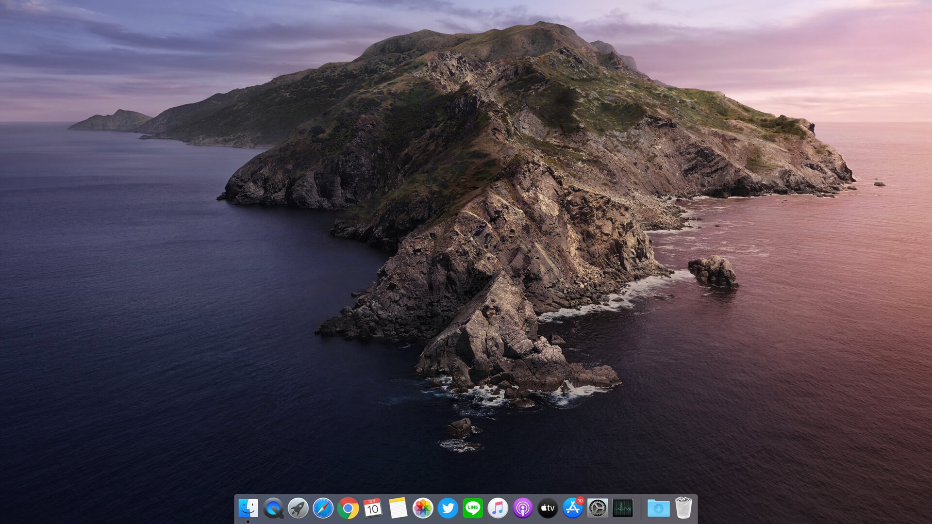 Mac macOS Catalina デスクトップ