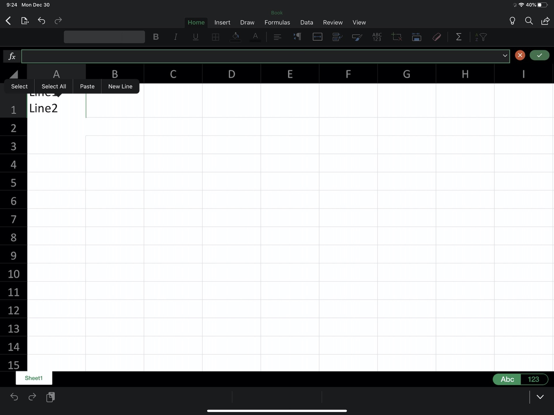 Ipad Excel Numbers スプレッドシート セル内 改行する方法 Youtachannel